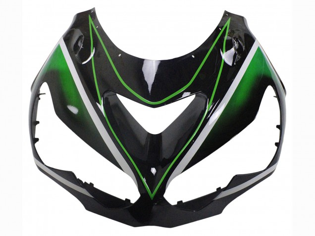 2012-2024 Green Glossy Black Stripe Kawasaki ZX14R ZZR1400 Motorcycle Fairings UK