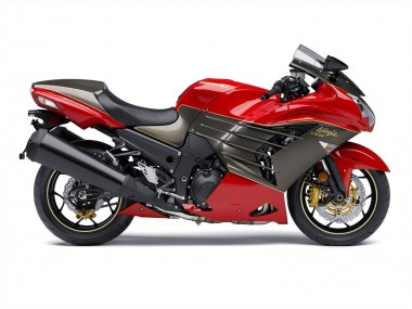2012-2024 Red Matte Black Gold Ninja Kawasaki ZX14R ZZR1400 Motorcycle Fairings UK