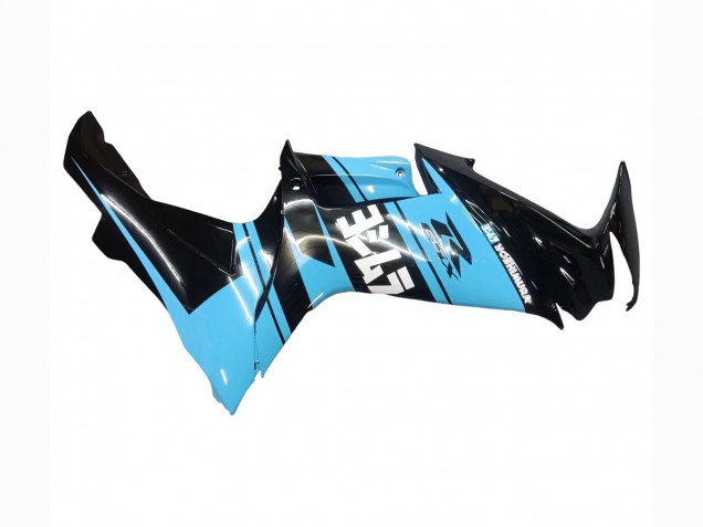 2011-2024 Suzuki GSXR 600 / GSXR 750 Motorcycle Fairings - Glossy Black Light Blue UK