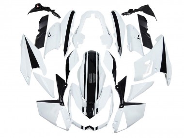 2010-2013 Kawasaki Z1000 Motorcycle Fairings - White Black UK