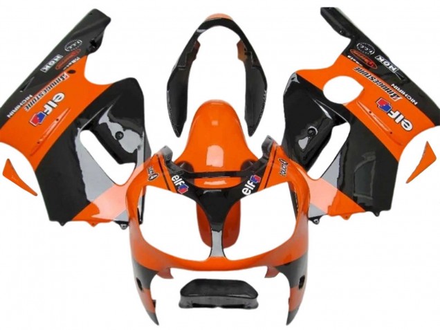2000-2001 Kawasaki ZX12R Motorcycle Fairings - Orange Black Elf Michelin UK