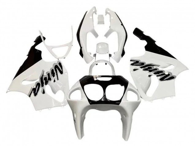 1996-2003 Kawasaki ZX7R Motorcycle Fairings - White Black UK