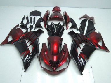 2012-2024 Red Glossy Black White Ninja Kawasaki ZX14R ZZR1400 Motorcycle Fairing UK