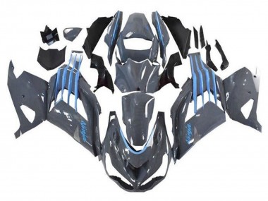 2012-2024 Nardo Grey Blue Kawasaki ZX14R ZZR1400 Motorcycle Fairings UK