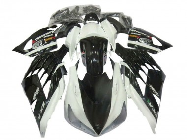 2012-2024 White Black Kawasaki ZX14R ZZR1400 Motorcycle Fairings UK