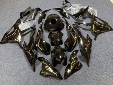 2019-2022 BMW S1000RR Motorcycle Fairings - Black Gold UK