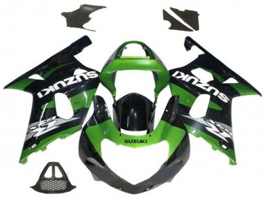 2000-2002 Suzuki GSXR1000 Motorcycle Fairings - Green Glossy Black Grey White UK