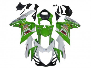 2011-2024 Suzuki GSXR 600 / GSXR 750 Motorcycle Fairings - White Green Red Motul UK