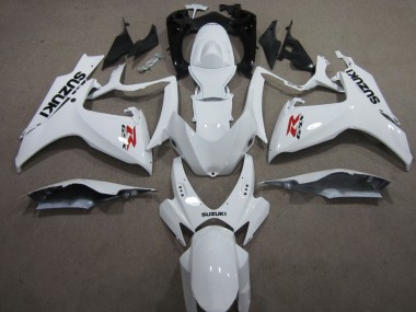 2006-2007 Suzuki GSXR 600 Motorcycle Fairings - White UK