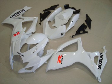 2006-2007 Suzuki GSXR 750 Motorcycle Fairings - White UK