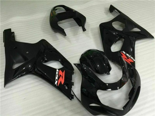 Black 2000-2002 GSXR 1000 Motorcycle Fairings Black 2000-2002 GSXR 1000 Motorcycle Fairings