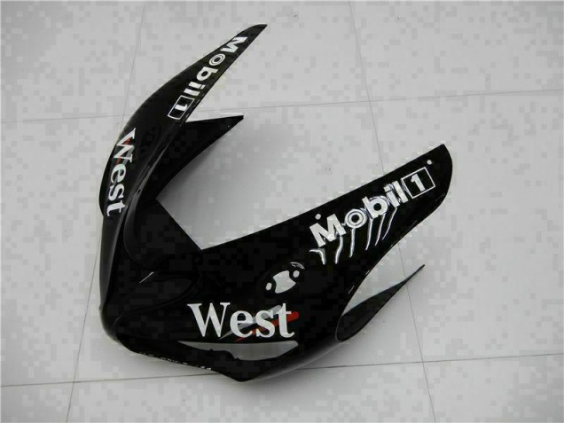 Black 2005-2006 ZX6R Motorcycle Fairings