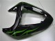 Black Green Flame 2006-2007 ZX10R Motorcycle Fairings Black Green Flame 2006-2007 ZX10R Motorcycle Fairings