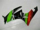 Black Green Red 2009-2012 ZX6R Motorcycle Fairings
