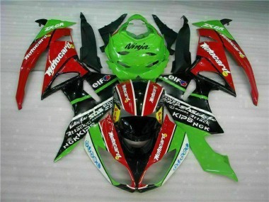 Black Red Green Motocard 2009-2012 ZX6R Motorcycle Fairings