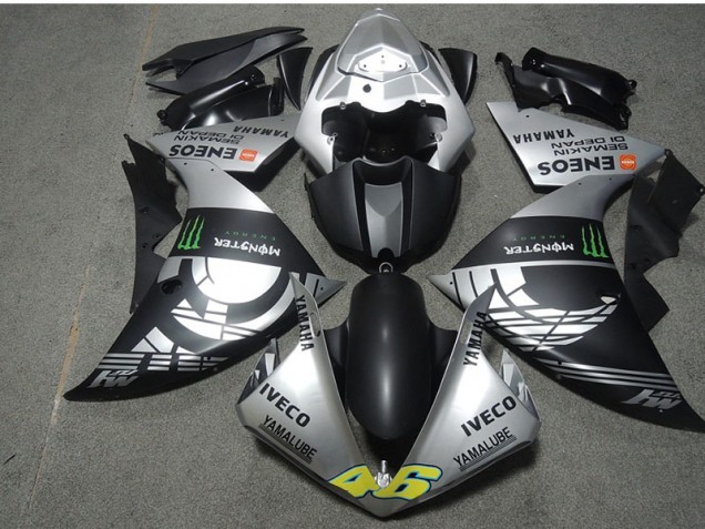 Black Silver Monster IVECO 46 2007-2008 CBR600RR Motorcycle Fairings Black Silver Monster IVECO 46 2007-2008 CBR600RR Motorcycle Fairings