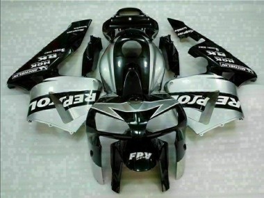 Black Silver Repsol 2005-2006 CBR600RR Motorcycle Fairings