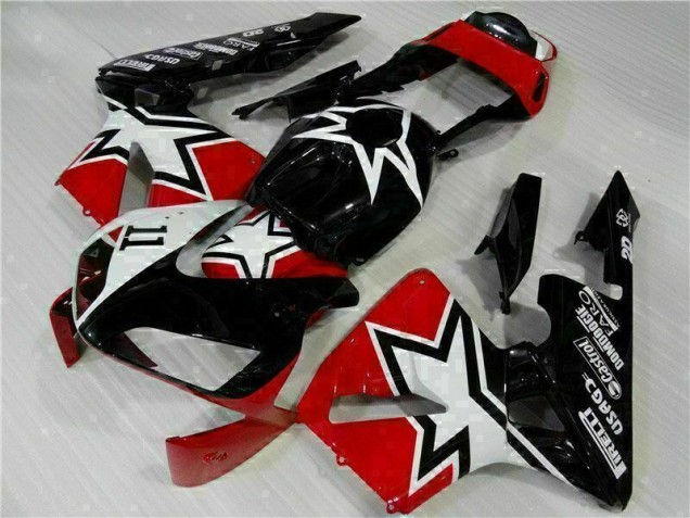 Black White 11 2003-2004 CBR600RR Motorcycle Fairings Black White 11 2003-2004 CBR600RR Motorcycle Fairings