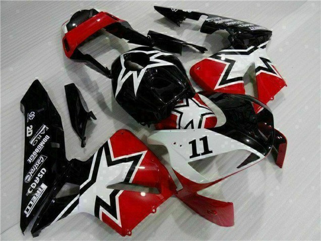Black White 11 2003-2004 CBR600RR Motorcycle Fairings Black White 11 2003-2004 CBR600RR Motorcycle Fairings