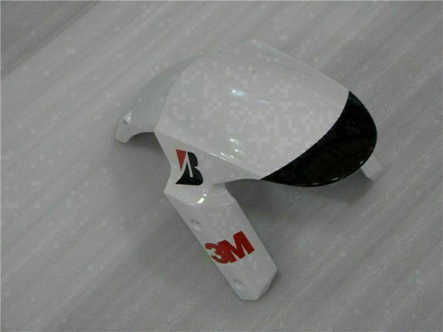 Black White 3M Touch4 2009-2012 ZX6R Motorcycle Fairings