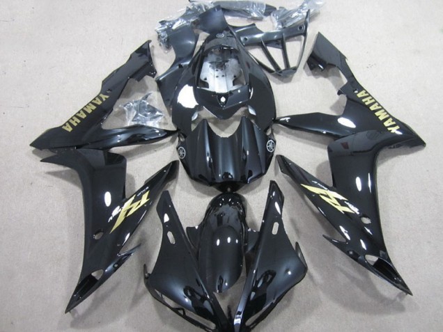 Black White Gold Decal 2004-2006 YZF R1 Motorcycle Fairings