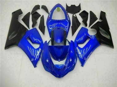 Blue 2005-2006 ZX6R Motorcycle Fairings