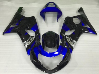 Blue Black 2000-2002 GSXR 1000 Motorcycle Fairings
