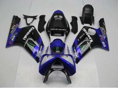 Blue Monster 2003-2004 ZX6R Motorcycle Fairings