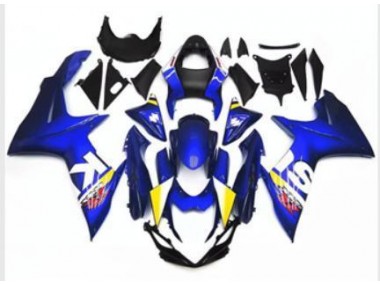 Blue White 2011-2021 GSXR 600/750 Motorcycle Fairings