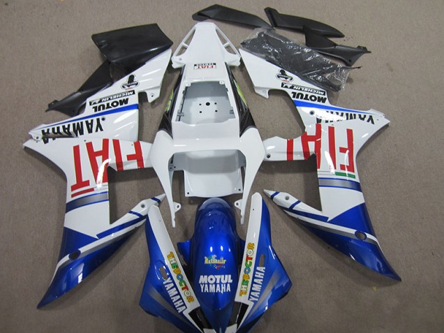 Blue White Motul Fiat 2004-2006 YZF R1 Motorcycle Fairing