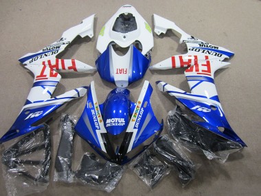 Blue White Motul Fiat 2004-2006 YZF R1 Motorcycle Fairings