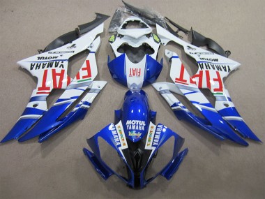 Blue White Motul Red Fiat 2008-2016 YZF R6 Motorcycle Fairings