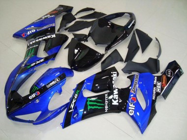 Candy Blue Monster 2005-2006 ZX6R Motorcycle Fairings
