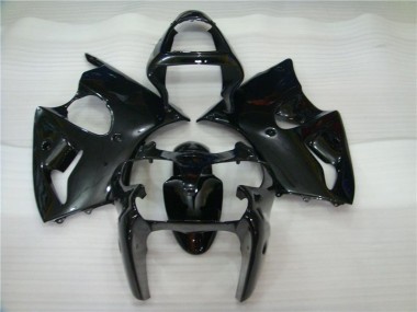 Glossy Black 2000-2002 ZX6R Motorcycle Fairings
