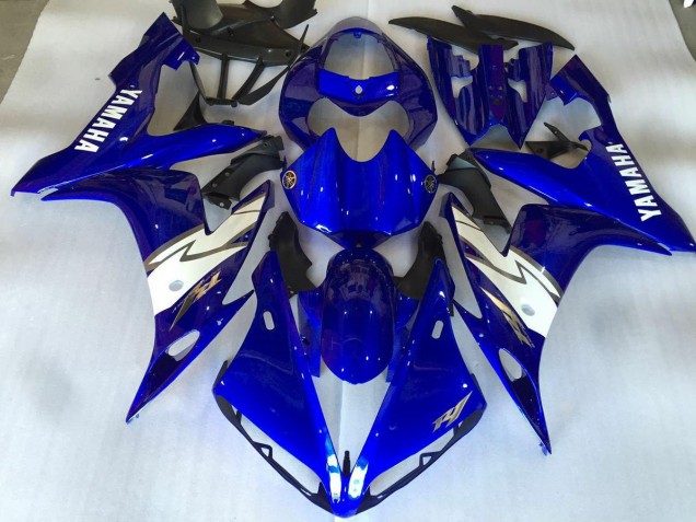 Glossy Blue White 2004-2006 YZF R1 Motorcycle Fairings