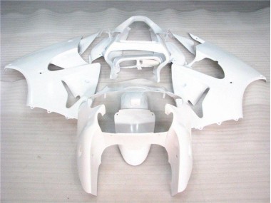 Glossy White 2000-2002 ZX6R Motorcycle Fairings