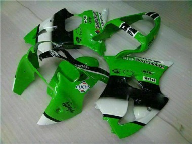 Green Black 2000-2002 ZX6R Motorcycle Fairing & Bodywork