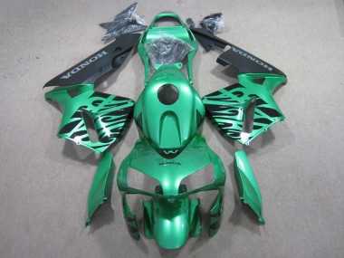 Green Black 2003-2004 CBR600RR Motorcycle Fairings