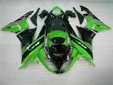 Green Black 2009-2012 ZX6R Motorcycle Fairing