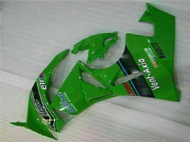 Green Black LeoVince 2009-2012 ZX6R Motorcycle Fairings