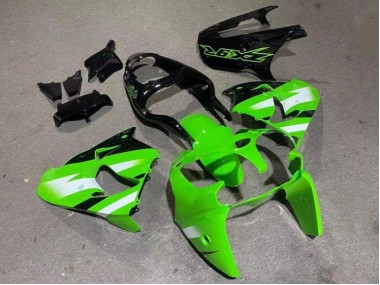 Green Glossy Black 2000-2001 ZX9R Motorcycle Fairings