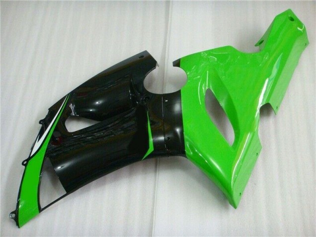 Green White Black 2005-2006 ZX6R Motorcycle Fairings