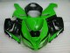 Green White Black 2005-2006 ZX6R Motorcycle Fairings