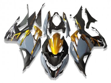 Grey Black 2018-2023 EX400 Motorcycle Fairings