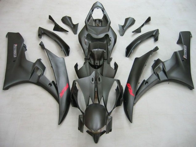 Matte Black 2006-2007 YZF R6 Motorcycle Fairing Matte Black 2006-2007 YZF R6 Motorcycle Fairing
