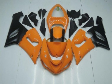 Orange Black 2005-2006 ZX6R Motorcycle Fairings