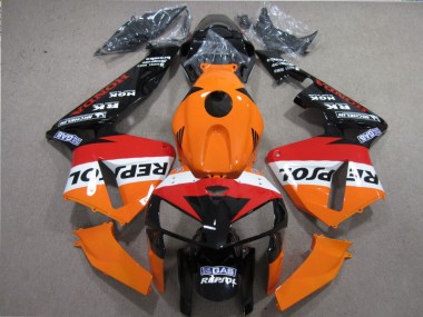 Orange Red Black Repsol 2005-2006 CBR600RR Motorcycle Fairings