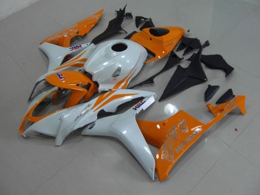 Pearl White Orange 2007-2008 CBR600RR Motorcycle Fairings