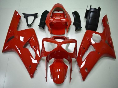 Red 2003-2004 ZX6R Motorcycle Fairings