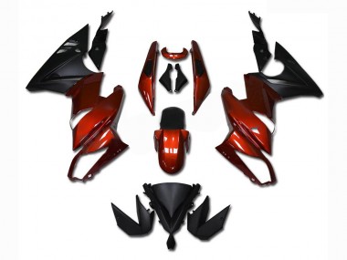 Red 2009-2011 EX650 Motorcycle Fairings
